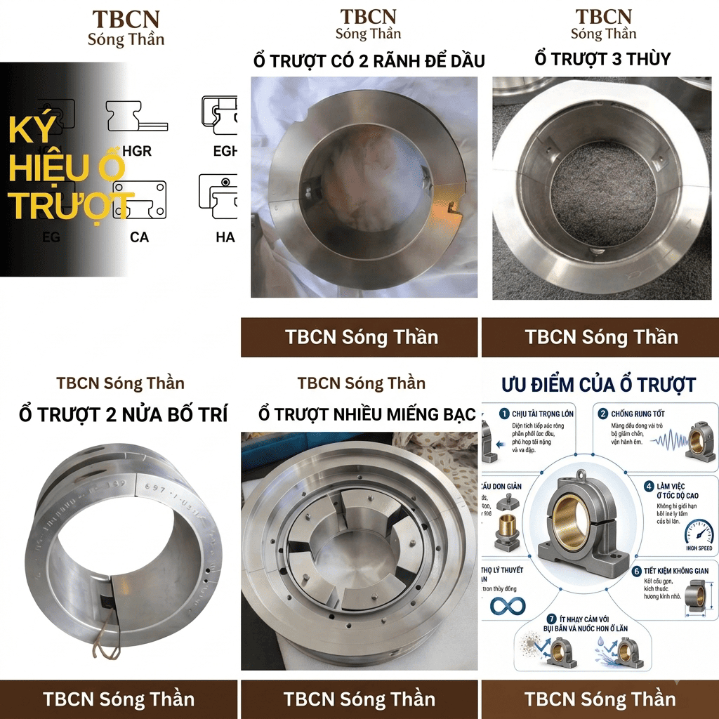Các loại ổ trượt phổ biến